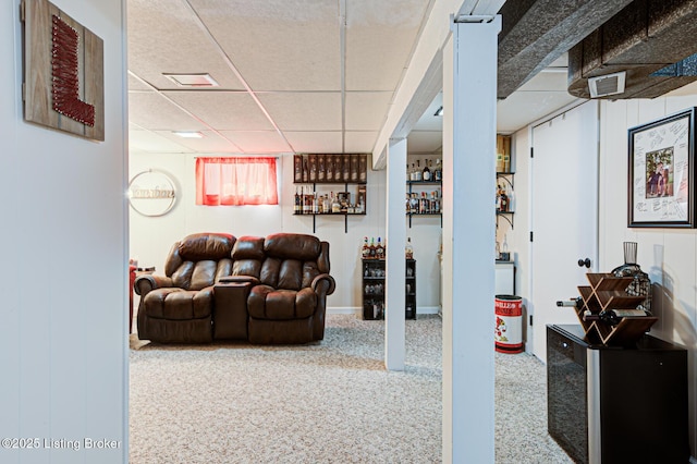 9914 Mccrea Ln, Louisville, KY 40229 - living area with a paneled ceiling
