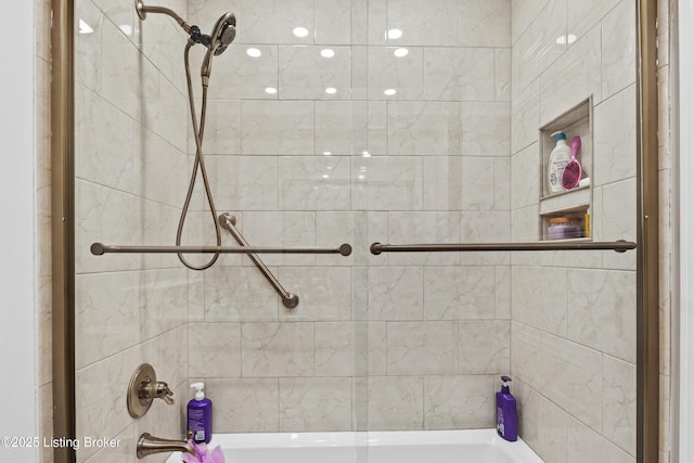 full bathroom featuring shower / bathing tub combination