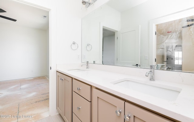 bathroom with vanity