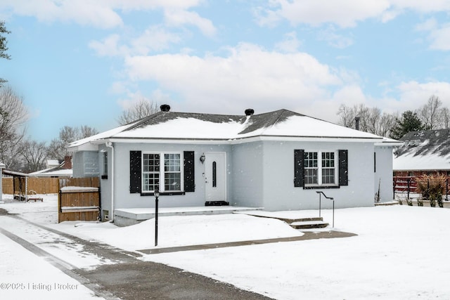 view of front of property with fence