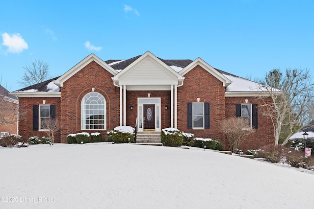 view of front of property with brick siding