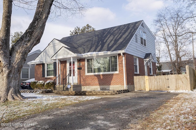 view of front of home