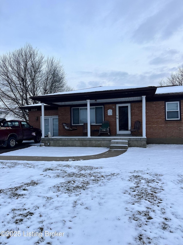 view of front of home