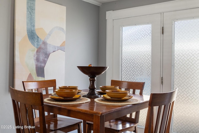 view of dining area