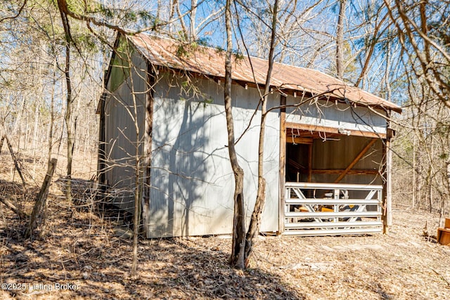 view of outbuilding with an outdoor structure