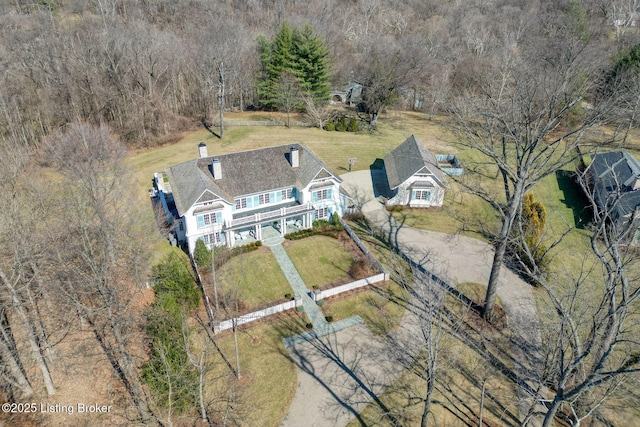 birds eye view of property