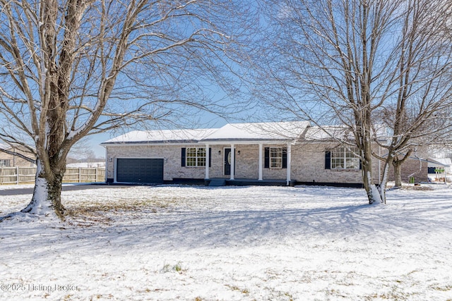 ranch-style house with an attached garage