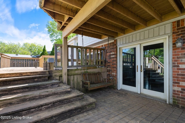10207 El Coco Ct, Louisville, KY 40291 - wooden deck with stairway