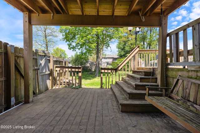 10207 El Coco Ct, Louisville, KY 40291 - wooden deck featuring a fenced backyard