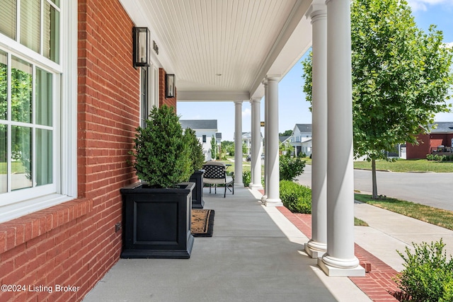 view of patio / terrace featuring a porch