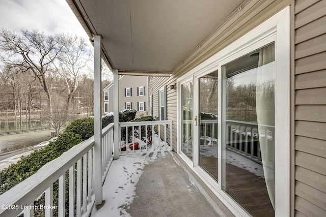 view of balcony