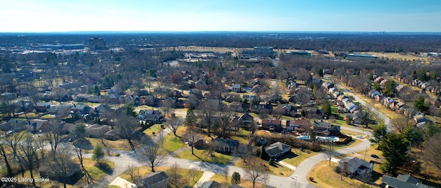 drone / aerial view featuring a residential view