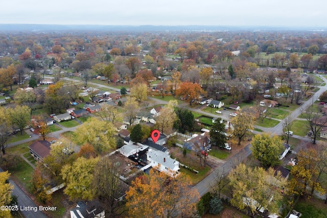 drone / aerial view featuring a residential view