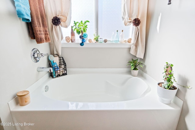 bathroom with a bath