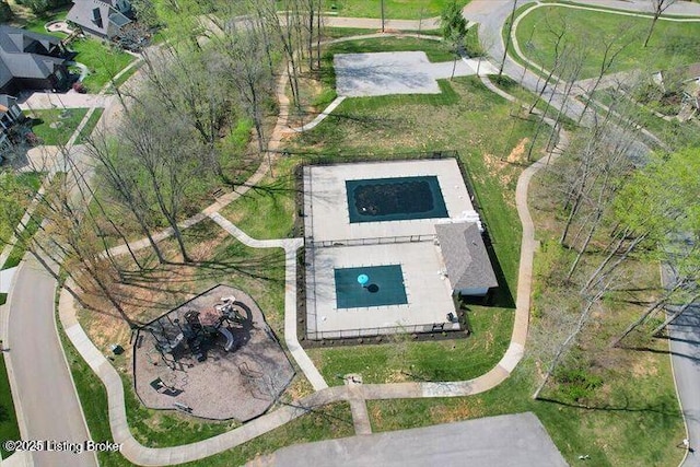 birds eye view of property