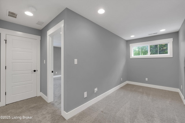 170 Moutardier Woods Way, Leitchfield, KY 42754 - unfurnished room featuring carpet, baseboards, recessed lighting, and a smoke detector