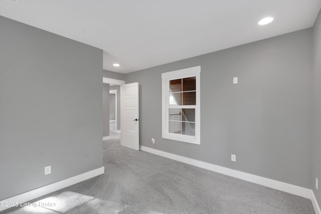 170 Moutardier Woods Way, Leitchfield, KY 42754 - carpeted spare room with baseboards and recessed lighting