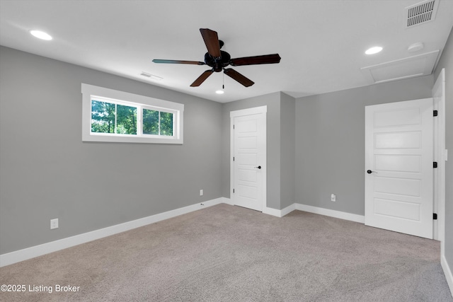 170 Moutardier Woods Way, Leitchfield, KY 42754 - unfurnished bedroom with carpet floors, recessed lighting, baseboards, a ceiling fan, and a closet