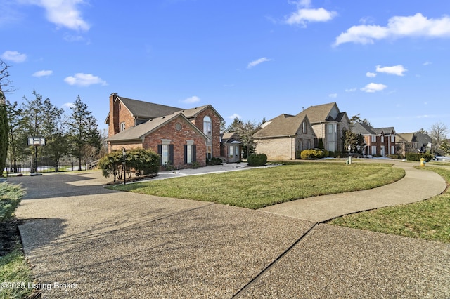 exterior space featuring a lawn