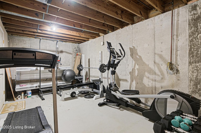 view of workout area