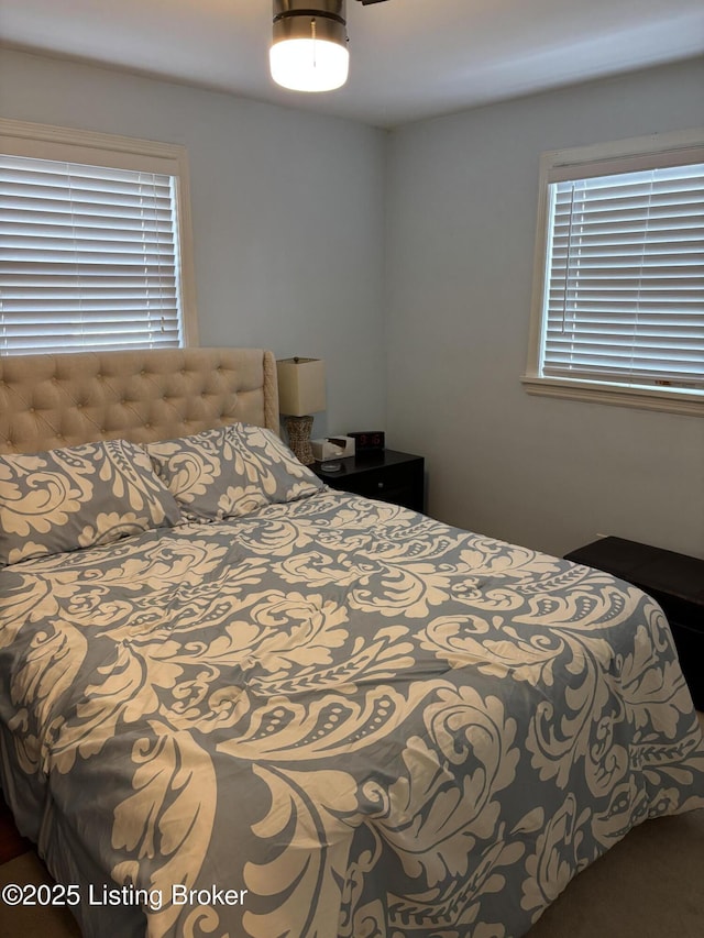 bedroom featuring multiple windows