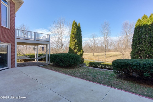 exterior space with a wooden deck