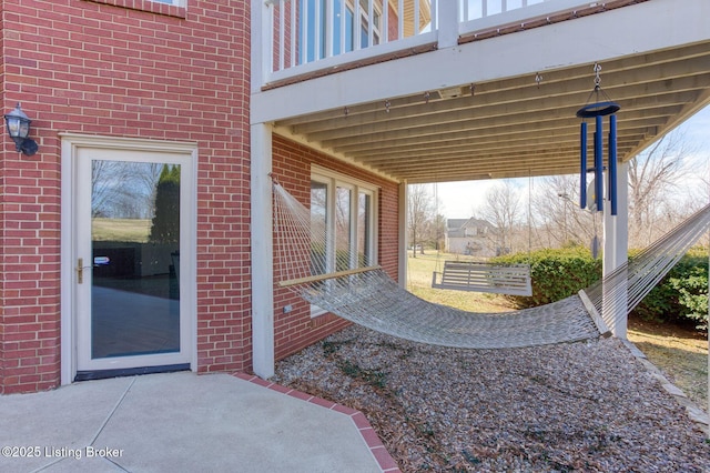 exterior space featuring a balcony