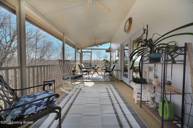 950 Lakeview Dr, Bloomfield, KY 40008 - view of patio with ceiling fan