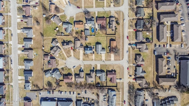 aerial view featuring a residential view