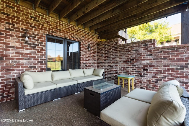 view of patio / terrace with outdoor lounge area