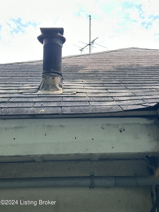 details with roof with shingles