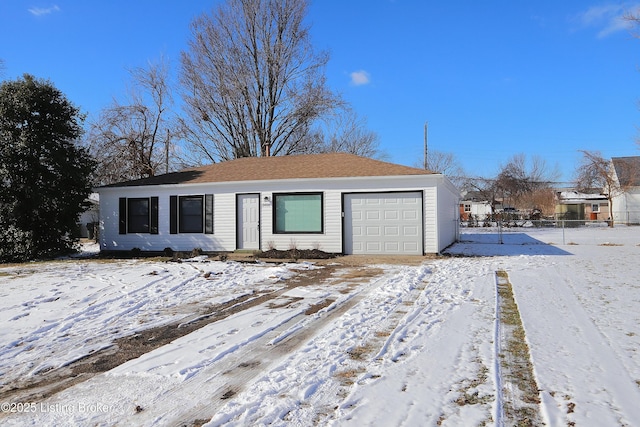 view of ranch-style home