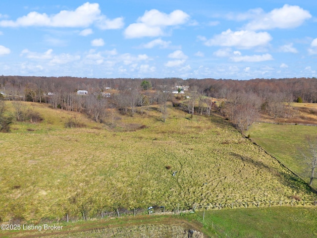 exterior space featuring a rural view