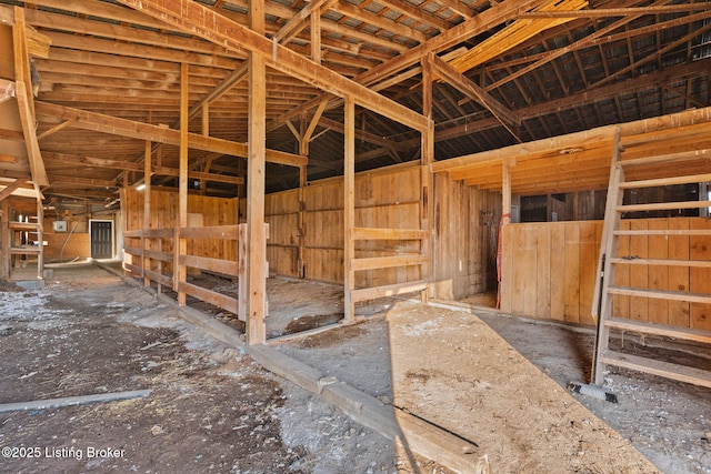 view of horse barn