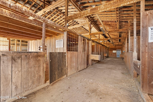 view of horse barn