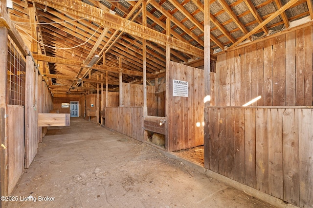 view of horse barn