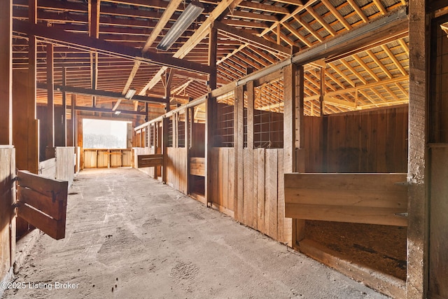 view of horse barn