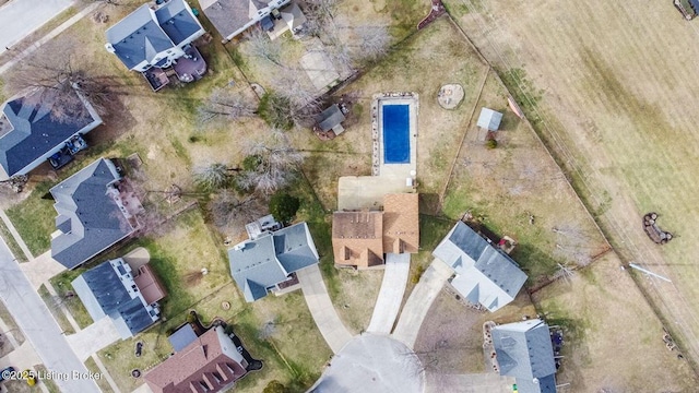 birds eye view of property featuring a residential view