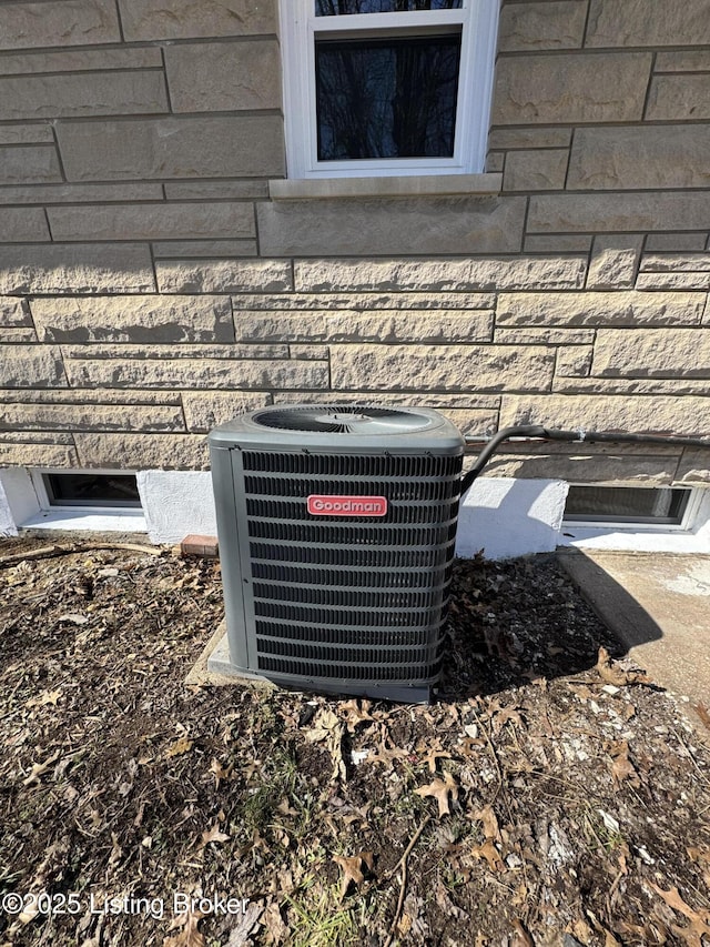 exterior details with cooling unit