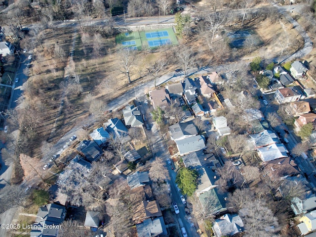 drone / aerial view featuring a residential view