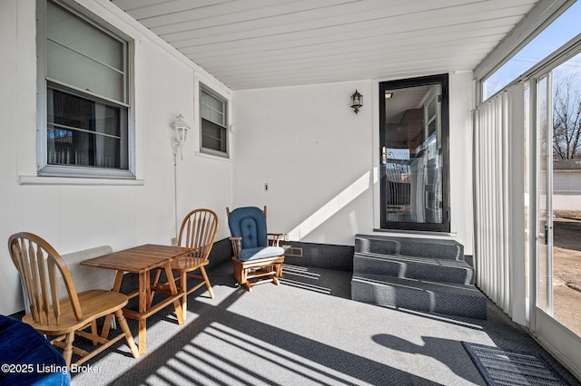 view of sunroom / solarium