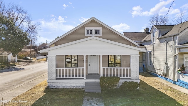 bungalow with covered porch