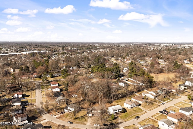 birds eye view of property featuring a residential view