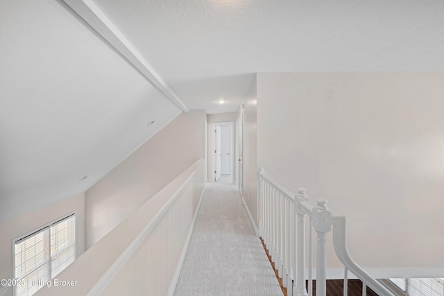 1523 Yorkshire Dr, Elizabethtown, KY 42701 - corridor with lofted ceiling, carpet flooring, and an upstairs landing