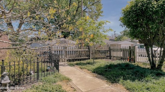 exterior space with fence