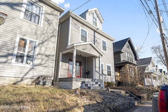 view of front of house with a porch