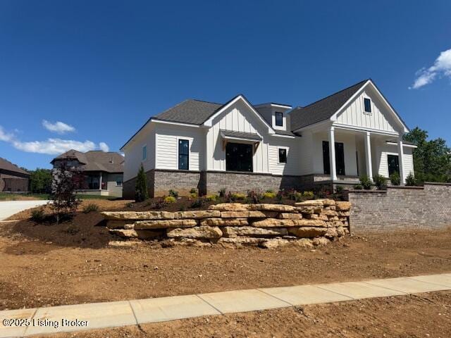 3015 Heather Green Blvd, La Grange, KY 40031 - modern farmhouse style home with board and batten siding and covered porch