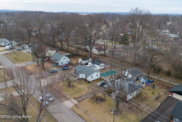 birds eye view of property featuring a residential view