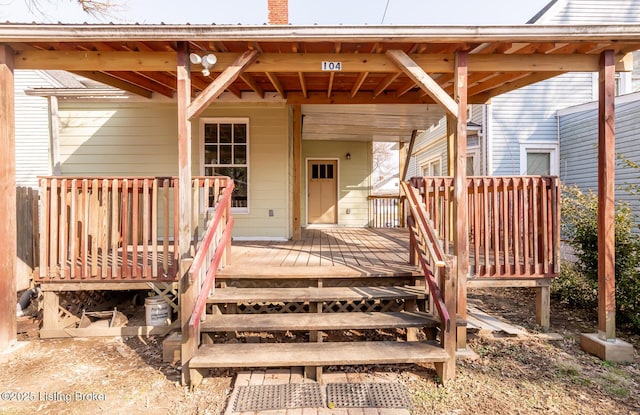 view of deck