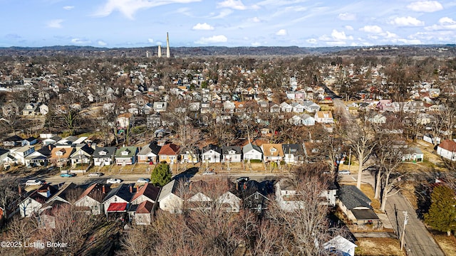 birds eye view of property featuring a residential view